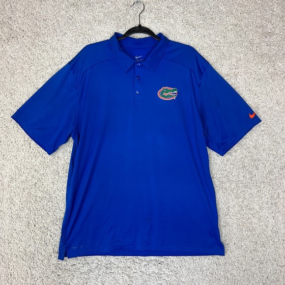 Nike Other - University of Florida Gators Polo Shirt Mens XL Blue Nike Preppy Logo Game Day